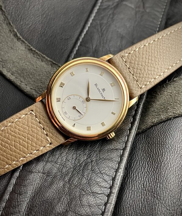 Blancpain villeret in yellow gold