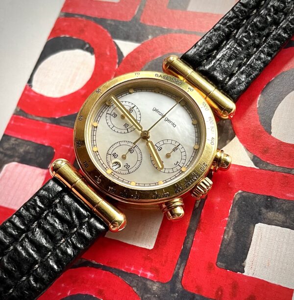 Gérald Genta mother of pearl chronograph